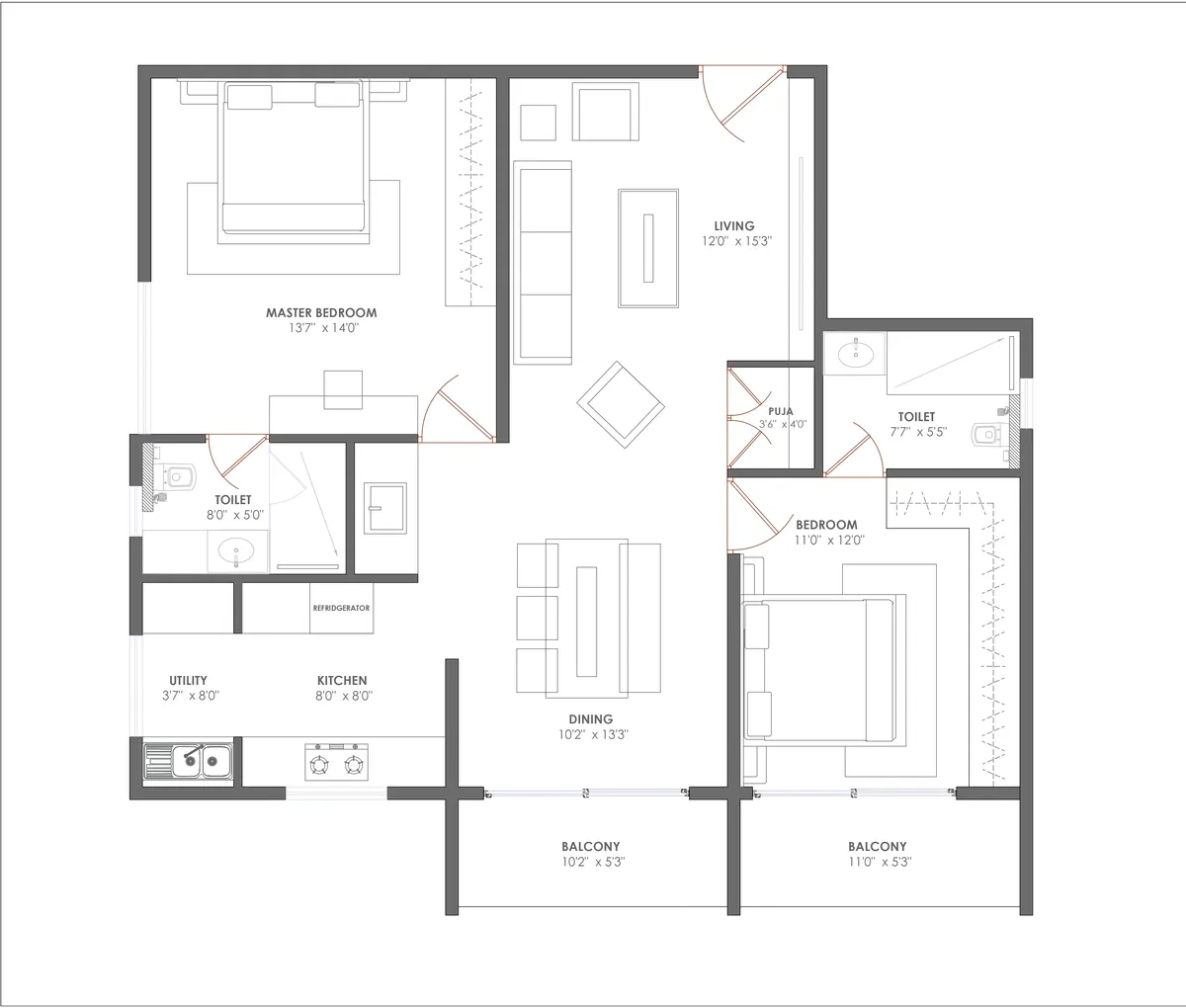 Aabha — floor plan